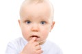 Pensive baby Royalty Free Stock Photo