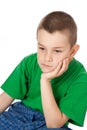 Pensive boy Royalty Free Stock Photo