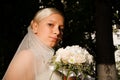 Pensive bride Royalty Free Stock Photo