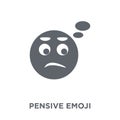 Pensive emoji icon from Emoji collection.