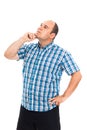 Pensive man Royalty Free Stock Photo