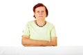 Pensive old woman Royalty Free Stock Photo