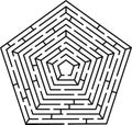 Pentagon labyrinth