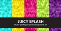 Pentagon pattern set Juicy Splash