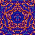 Abstract pentagonal geometric color gradient pattern