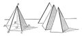 Pentagonal Pyramid For Volume vintage illustration