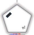 Pentagonal whiteboard