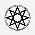 Gothic Pentagram Vector Illustration