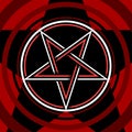 Pentagram isolated vector occultism symbol star in circle