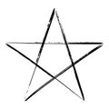 Pentagram occult symbol Royalty Free Stock Photo