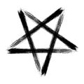 Pentagram occult symbol Royalty Free Stock Photo