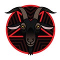 Pentagram Satanic goat head - satanic symbol