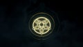 Pentagram symbol, occult and mystic design element, Stock Photo, Generative AI