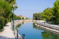 Pentakamaro Stone Bridge at Alykes, Zakynthos, Greece Royalty Free Stock Photo