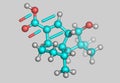 PentalensÃÂ¤ure molecular model