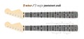 Pentatonic guitar scale diagram, minor or major