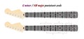 Pentatonic guitar scale diagram, minor or major