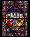 Pentecost - Stained Glass Royalty Free Stock Photo