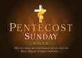 Pentecost sunday card Royalty Free Stock Photo