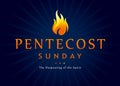 Pentecost Sunday fire banner