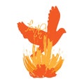 Pentecost Sunday. Holy Spirit Fire Royalty Free Stock Photo