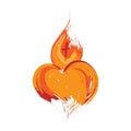 Pentecost Sunday. Holy Spirit Fire Royalty Free Stock Photo