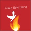 Pentecost Sunday Special card design for print Royalty Free Stock Photo