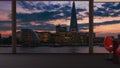 A penthouse with a view to the Shard, City Hall and the Thames river