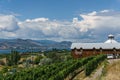 Penticton, Canada - August 04, 2018 : View of Hillside Winery in the Okanagan Valley Penticton British Columbia Canada.
