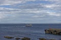 The Pentland Venture Passenger Ferry on its way to the Orkney islands on a calm evening in May. Royalty Free Stock Photo