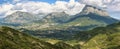 Penya Montanyesa in the Aragonese Pyrenees, Spain. Royalty Free Stock Photo