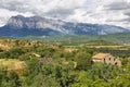 Penya Montanyesa in the Aragonese Pyrenees, Spain. Royalty Free Stock Photo