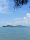 Penyengat island is a historical island of malay kingdom Royalty Free Stock Photo