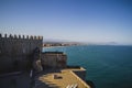 Penyscola village views from the castle, province of Valencia Sp Royalty Free Stock Photo