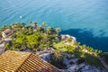 Penyscola village views from the castle, province of Valencia Sp Royalty Free Stock Photo