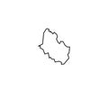 Penza outline map Russia oblast region