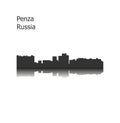 Penza, Russia city silhouette