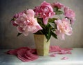 Peony bunch Royalty Free Stock Photo