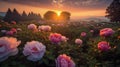 Peony garden