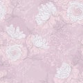 Peony seamless pattern Royalty Free Stock Photo