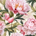 Peony Spring Flowers Oil Paintings