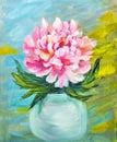 Peony in vase Royalty Free Stock Photo