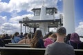 People aboard the Coronado Ferry in San Diego CA