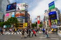 people across Shibuya crossing, Tokyo