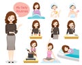 The Daily Routines Of Woman Royalty Free Stock Photo