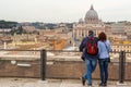 People admire beautiful vatican view Royalty Free Stock Photo