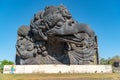 People admiring the Garuda at GWK Royalty Free Stock Photo