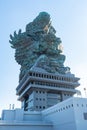 People admiring the God Wisnu riding the Garuda Royalty Free Stock Photo