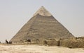 People admiring the Pyramid of Khafre