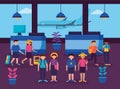 people and travel flat design